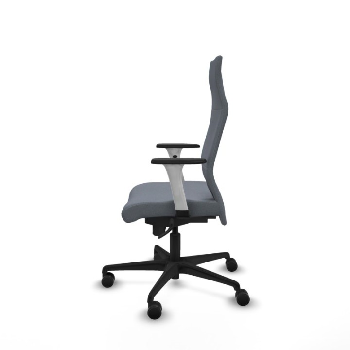 Albacete dirección sincro bali gris brazos 1D blancos base nailon ruedas 65 nailon