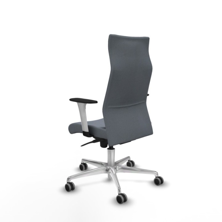 Albacete dirección sincro bali gris brazos 1D blancos base aluminio ruedas 65 engomadas