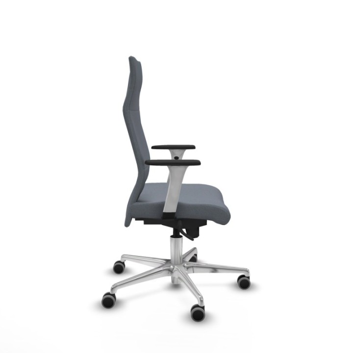 Albacete dirección sincro bali gris brazos 1D blancos base aluminio ruedas 65 engomadas