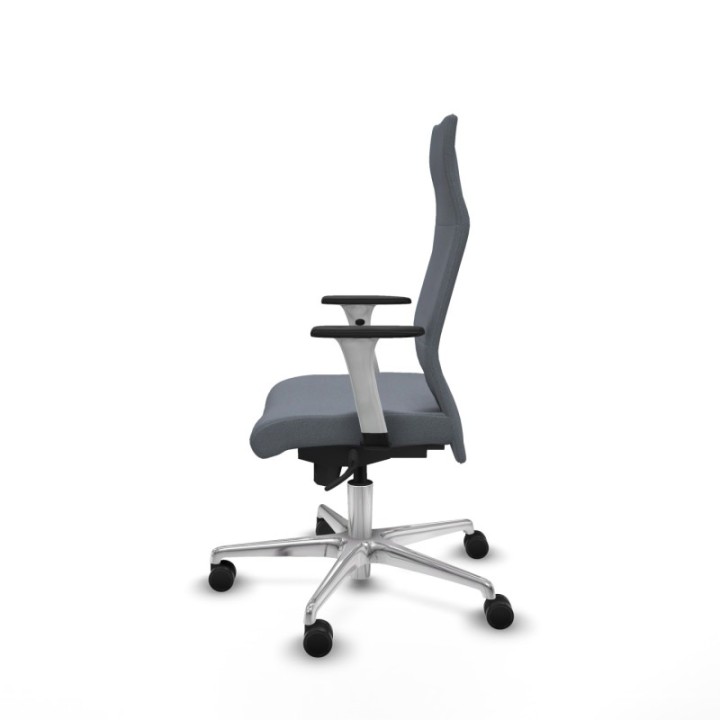 Albacete dirección sincro bali gris brazos 1D blancos base aluminio ruedas 65 nailon