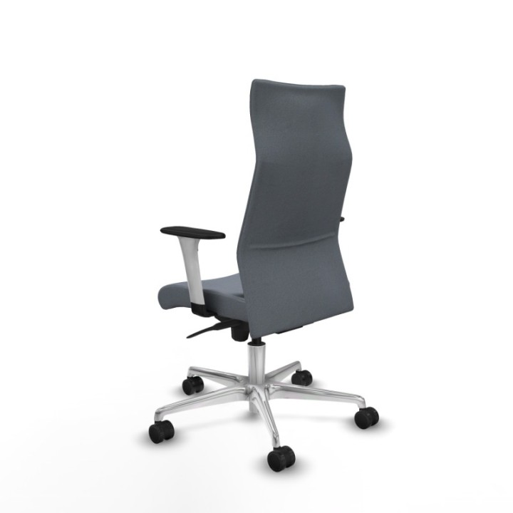 Albacete dirección sincro bali gris brazos 1D blancos base aluminio ruedas 65 nailon