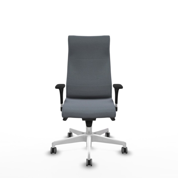 Albacete dirección sincro bali gris brazos 1D cromados base blanca ruedas 65 engomadas