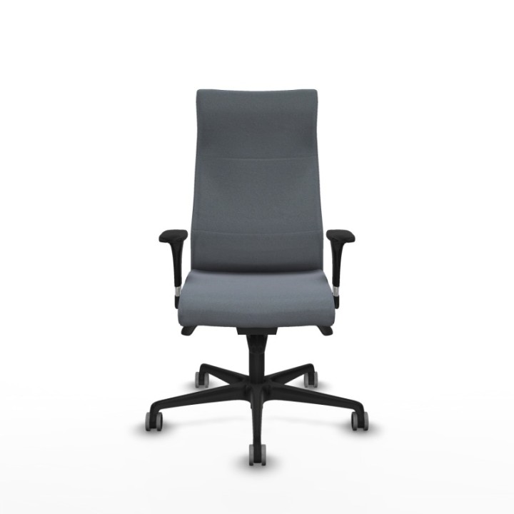 Albacete dirección sincro bali gris brazos 1D cromados base nailon ruedas 65 engomadas