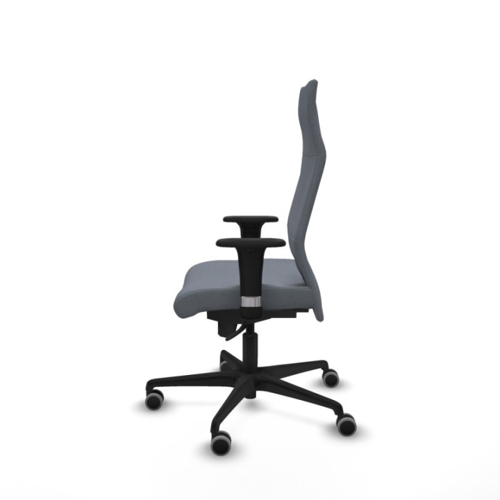 Albacete dirección sincro bali gris brazos 1D cromados base nailon ruedas 65 engomadas