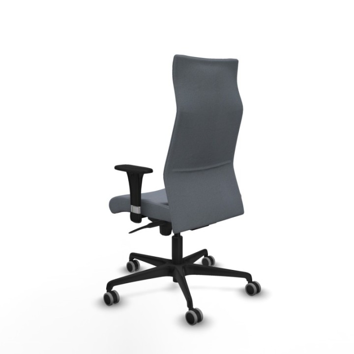 Albacete dirección sincro bali gris brazos 1D cromados base nailon ruedas 65 engomadas