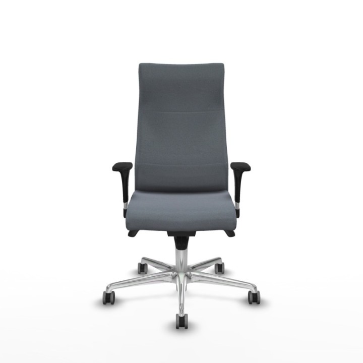 Albacete dirección sincro bali gris brazos 1D cromados base aluminio ruedas 65 engomadas