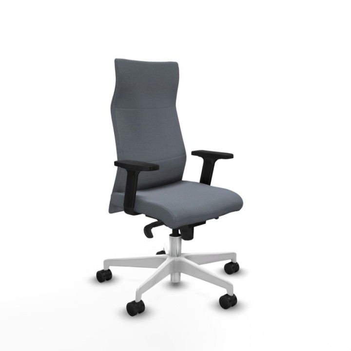 Albacete dirección sincro bali gris brazos 2D base blanca ruedas 65 nailon