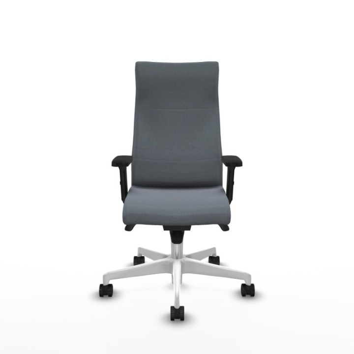 Albacete dirección sincro bali gris brazos 2D base blanca ruedas 65 nailon