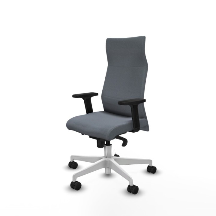 Albacete dirección sincro bali gris brazos 2D base blanca ruedas 65 nailon