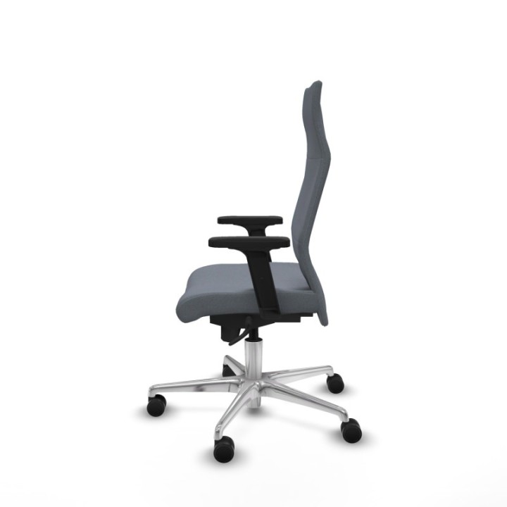 Albacete dirección sincro bali gris brazos 2D base aluminio ruedas 65 nailon