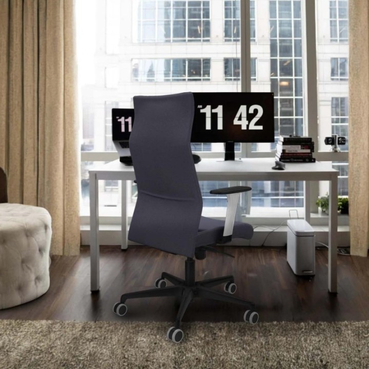 Albacete dirección sincro bali azul brazos 1D blancos base nailon ruedas 65 engomadas