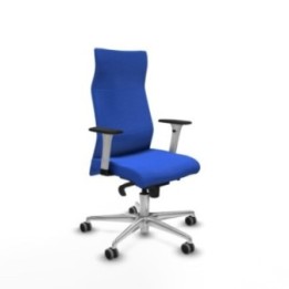 Albacete dirección sincro bali azul brazos 1D blancos base aluminio ruedas 65 engomadas