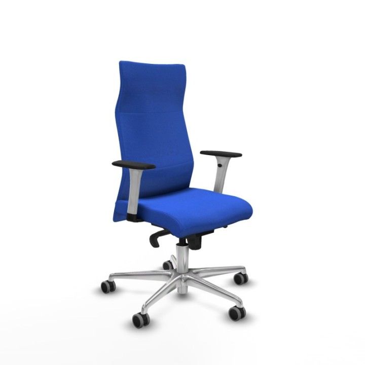 Albacete dirección sincro bali azul brazos 1D blancos base aluminio ruedas 65 engomadas