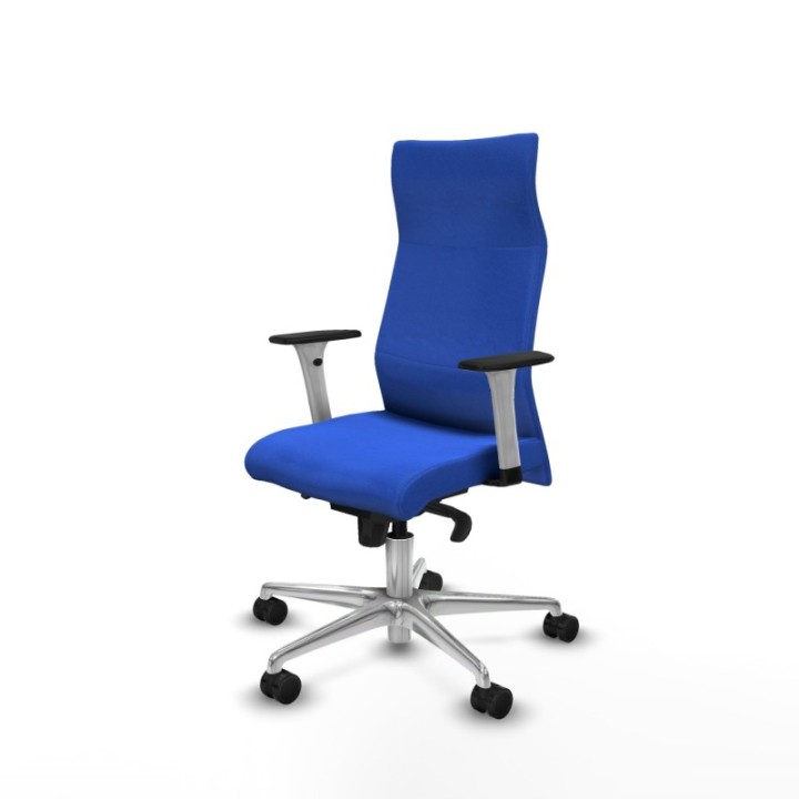 Albacete dirección sincro bali azul brazos 1D blancos base aluminio ruedas 65 nailon