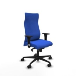 Albacete dirección sincro bali azul brazos 1D cromados base nailon ruedas 65 nailon