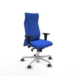 Albacete dirección sincro bali azul brazos 1D cromados base aluminio ruedas 65 engomadas