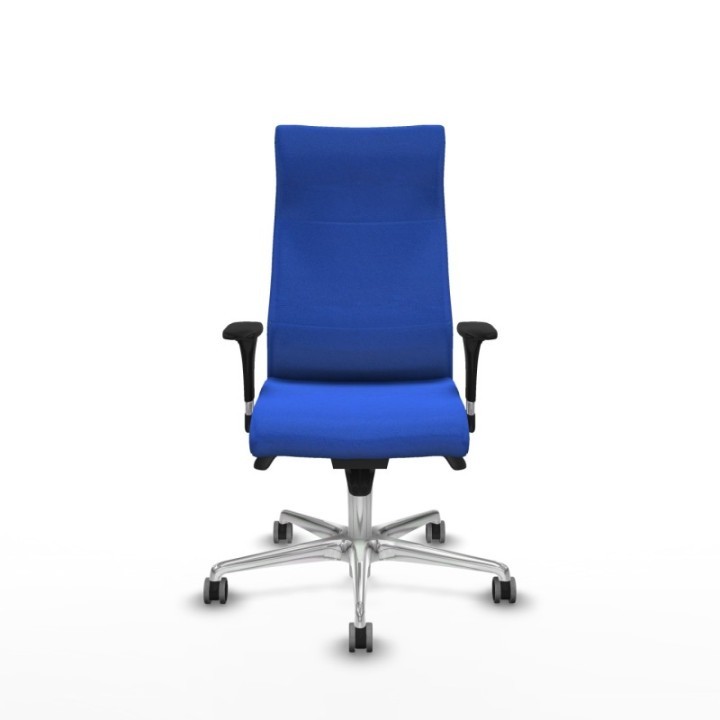 Albacete dirección sincro bali azul brazos 1D cromados base aluminio ruedas 65 engomadas