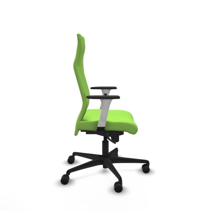 Albacete dirección sincro bali pistacho brazos 1D blancos base nailon ruedas 65 nailon