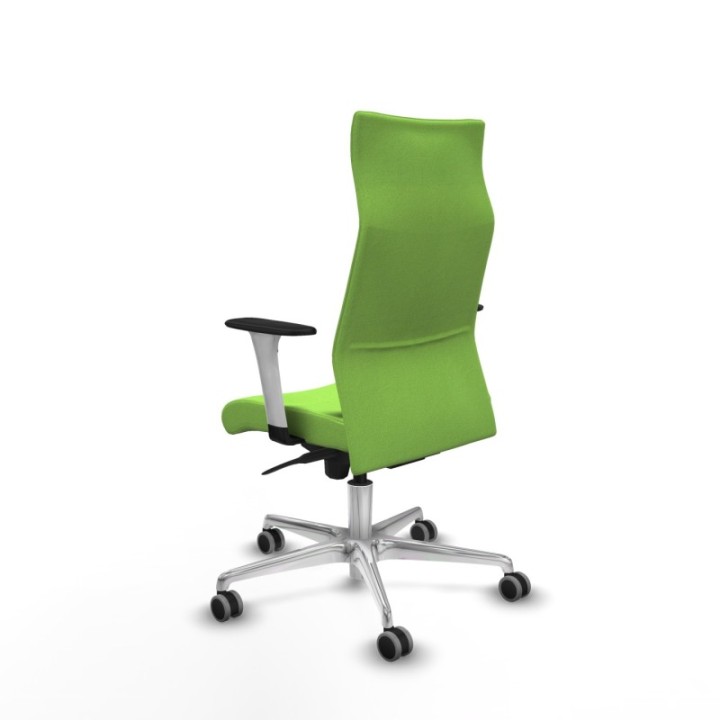 Albacete dirección sincro bali pistacho brazos 1D blancos base aluminio ruedas 65 engomadas