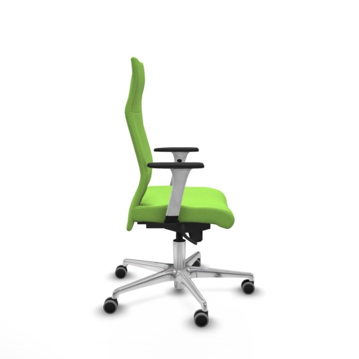 Albacete dirección sincro bali pistacho brazos 1D blancos base aluminio ruedas 65 engomadas