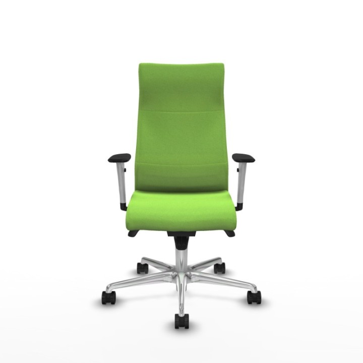 Albacete dirección sincro bali pistacho brazos 1D blancos base aluminio ruedas 65 nailon