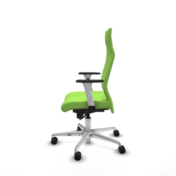 Albacete dirección sincro bali pistacho brazos 1D blancos base aluminio ruedas 65 nailon