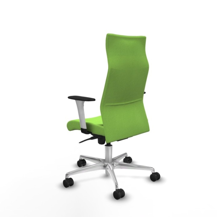 Albacete dirección sincro bali pistacho brazos 1D blancos base aluminio ruedas 65 nailon