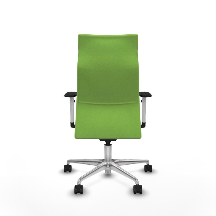 Albacete dirección sincro bali pistacho brazos 1D blancos base aluminio ruedas 65 nailon