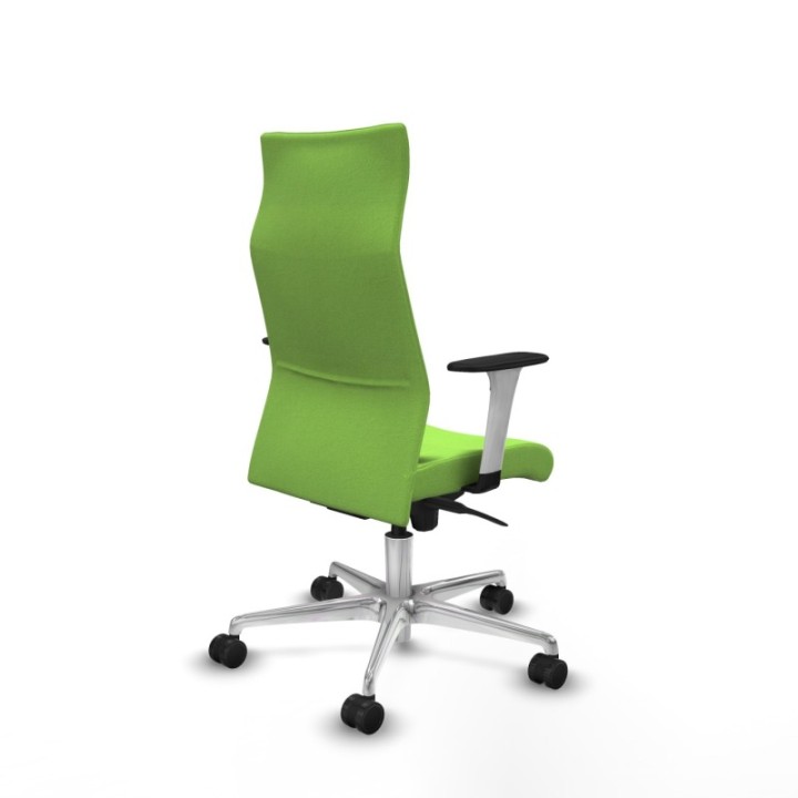 Albacete dirección sincro bali pistacho brazos 1D blancos base aluminio ruedas 65 nailon