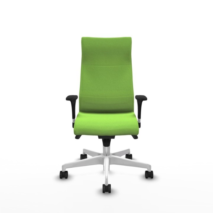 Albacete dirección sincro bali pistacho brazos 1D cromados base blanca ruedas 65 nailon