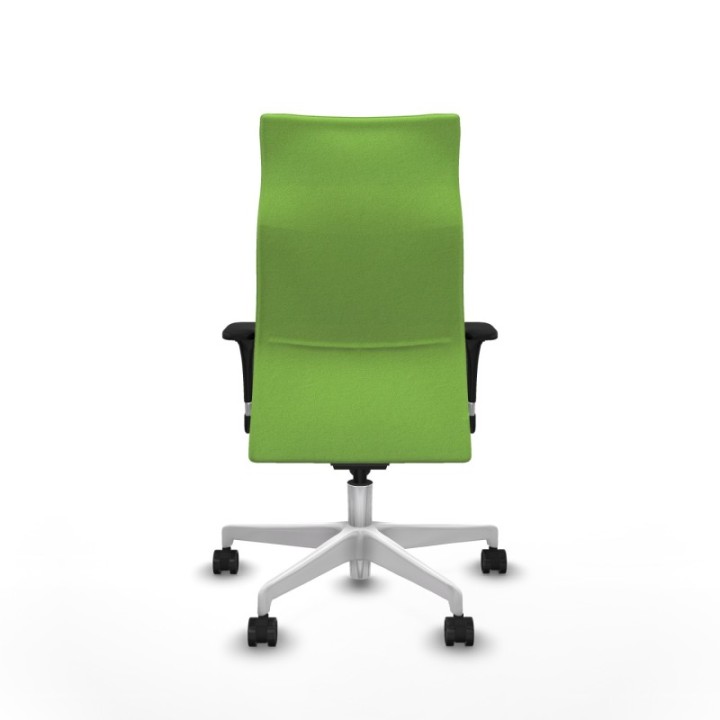 Albacete dirección sincro bali pistacho brazos 1D cromados base blanca ruedas 65 nailon