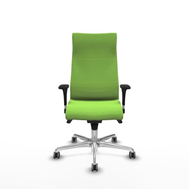 Albacete dirección sincro bali pistacho brazos 1D cromados base aluminio ruedas 65 engomadas