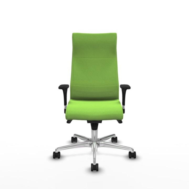 Albacete dirección sincro bali pistacho brazos 1D cromados base aluminio ruedas 65 nailon