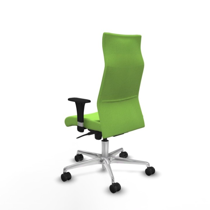 Albacete dirección sincro bali pistacho brazos 1D cromados base aluminio ruedas 65 nailon