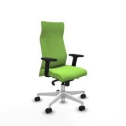 Albacete dirección sincro bali pistacho brazos 2D base blanca ruedas 65 nailon