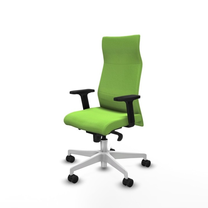 Albacete dirección sincro bali pistacho brazos 2D base blanca ruedas 65 nailon