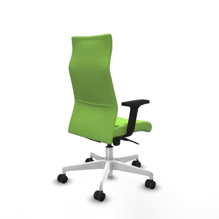 Albacete dirección sincro bali pistacho brazos 2D base blanca ruedas 65 nailon