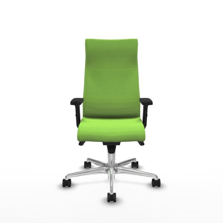 Albacete dirección sincro bali pistacho brazos 2D base aluminio ruedas 65 nailon