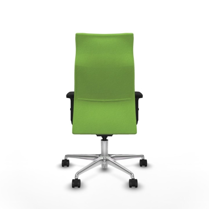 Albacete dirección sincro bali pistacho brazos 2D base aluminio ruedas 65 nailon