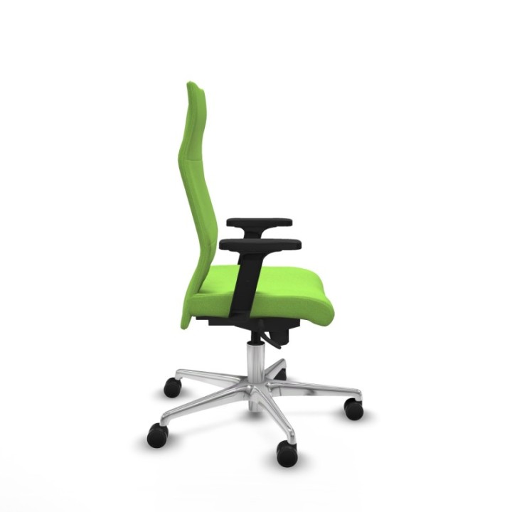 Albacete dirección sincro bali pistacho brazos 2D base aluminio ruedas 65 nailon