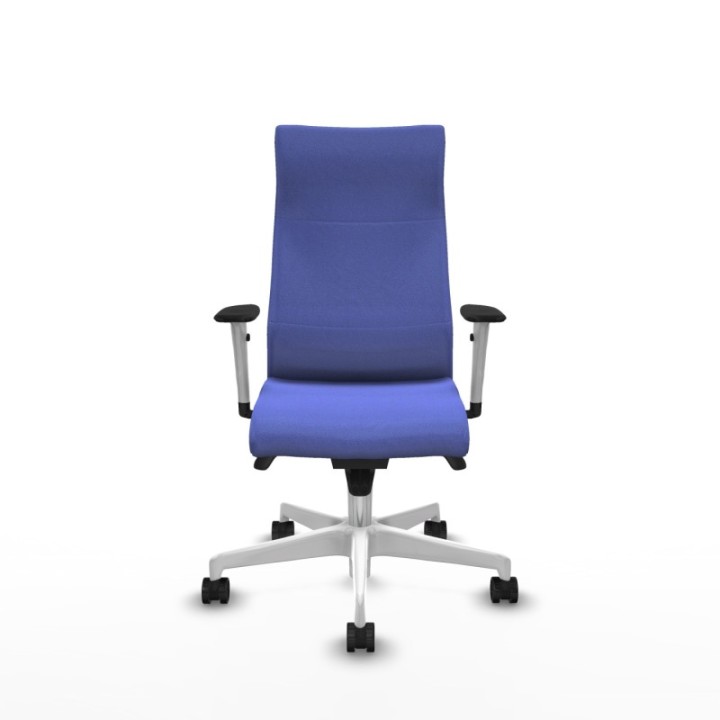 Albacete dirección sincro bali azul claro brazos 1D blancos base blanca ruedas 65 nailon