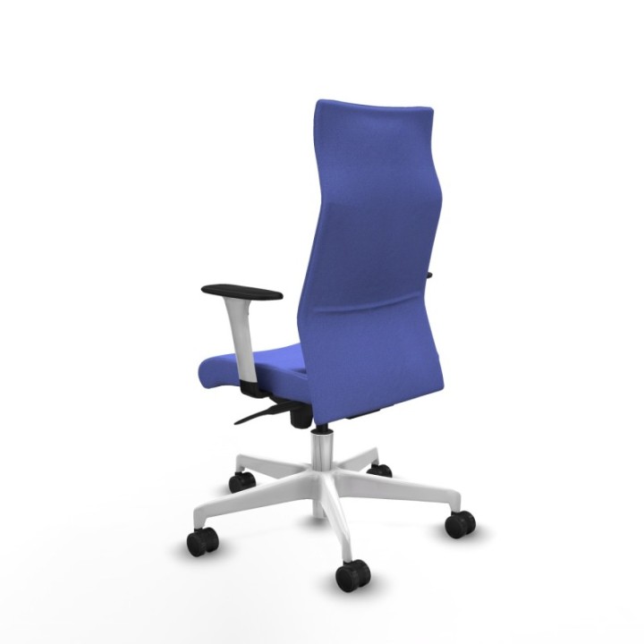 Albacete dirección sincro bali azul claro brazos 1D blancos base blanca ruedas 65 nailon