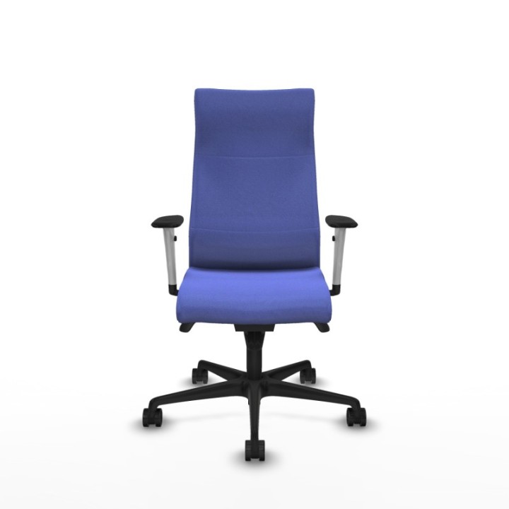 Albacete dirección sincro bali azul claro brazos 1D blancos base nailon ruedas 65 nailon