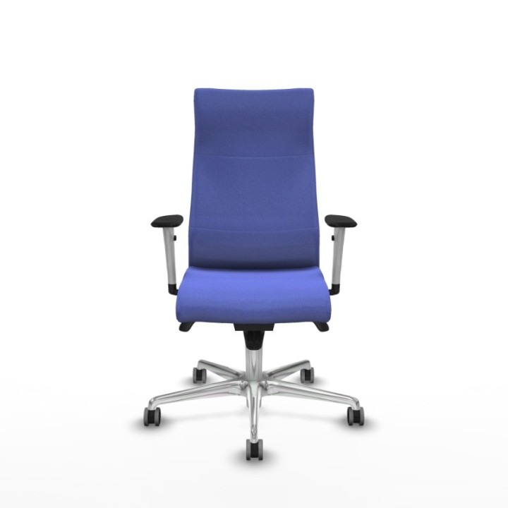 Albacete dirección sincro bali azul claro brazos 1D blancos base aluminio ruedas 65 engomadas