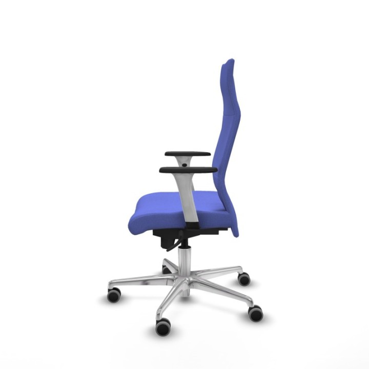 Albacete dirección sincro bali azul claro brazos 1D blancos base aluminio ruedas 65 engomadas