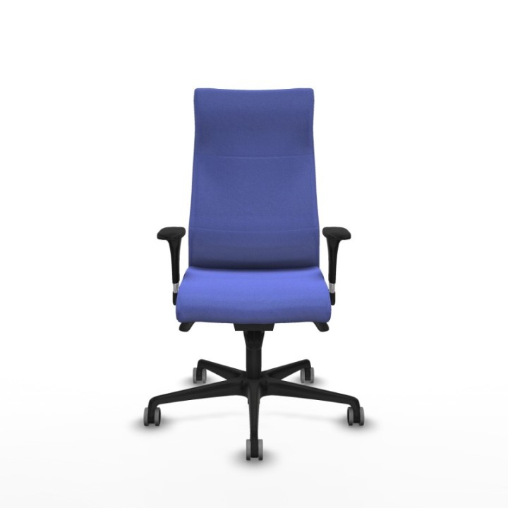 Albacete dirección sincro bali azul claro brazos 1D cromados base nailon ruedas 65 engomadas