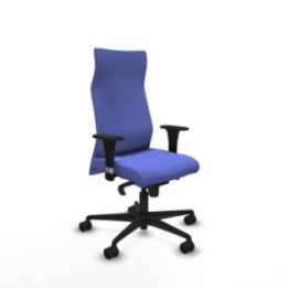 Albacete dirección sincro bali azul claro brazos 1D cromados base nailon ruedas 65 nailon