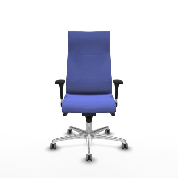 Albacete dirección sincro bali azul claro brazos 1D cromados base aluminio ruedas 65 engomadas