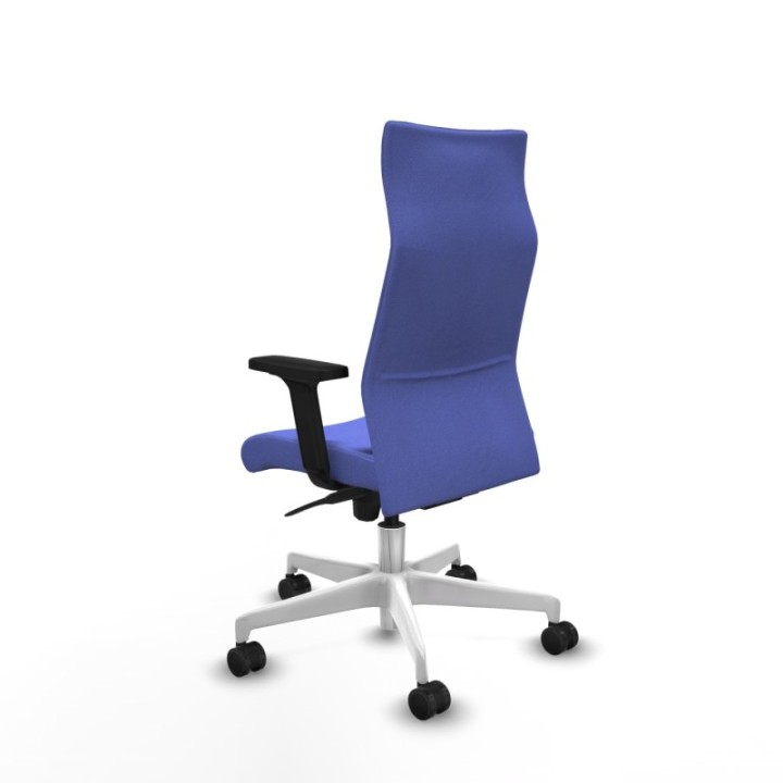 Albacete dirección sincro bali azul claro brazos 2D base blanca ruedas 65 nailon