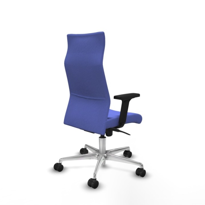 Albacete dirección sincro bali azul claro brazos 2D base aluminio ruedas 65 nailon